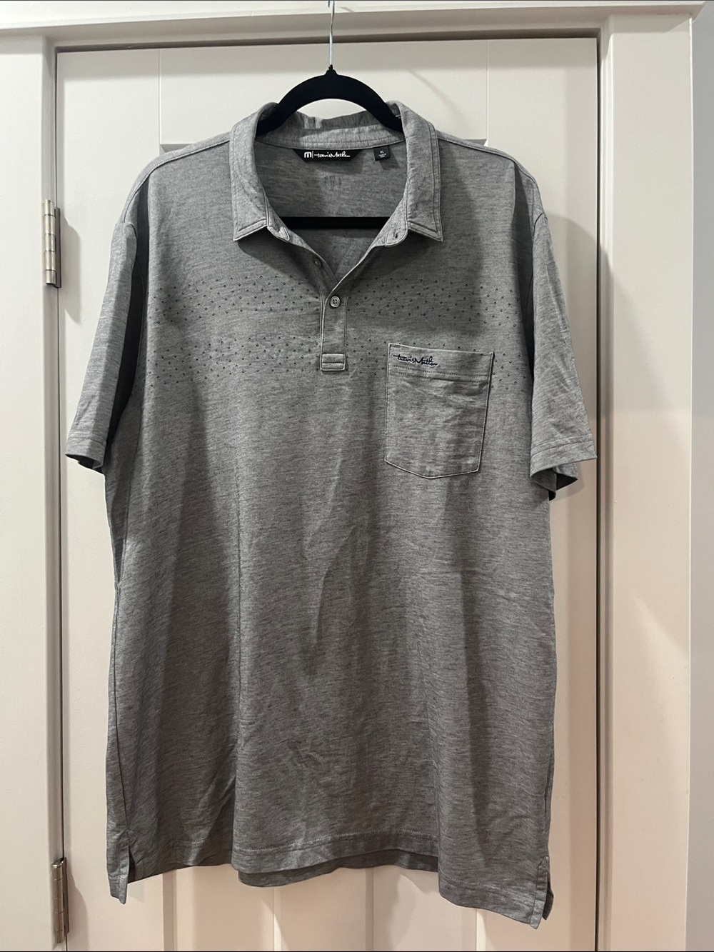 Travis Mathew Golf Gray Polo Men's XL Like New